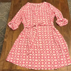 Pink Blush Maternity Geometrical Pattern Tunic